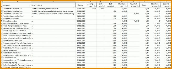 Außergewöhnlich Kostenkalkulation Vorlage 1412x564