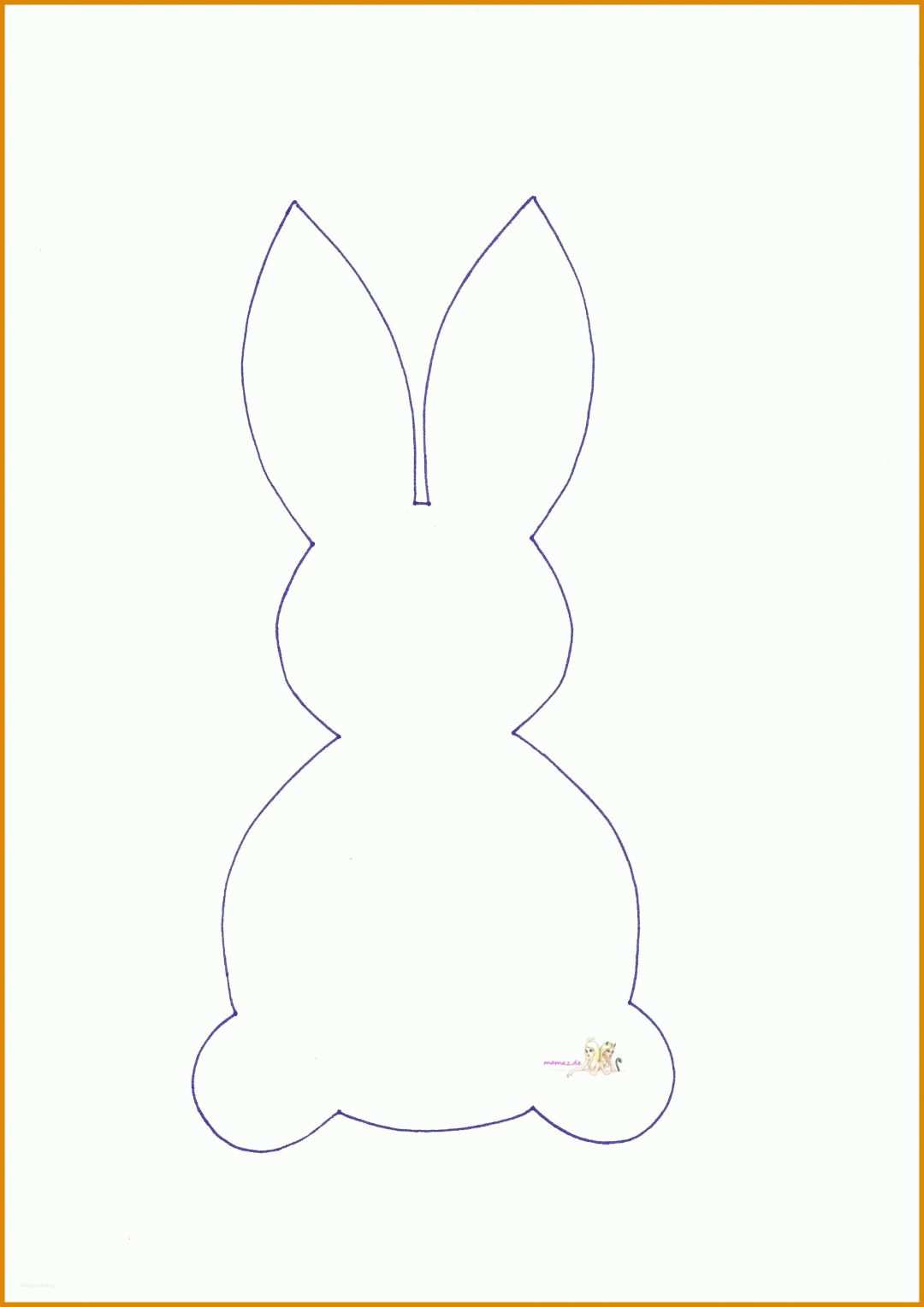 Neue Version Osterhase Vorlage Zum Ausdrucken Kostenlos 1925x2723