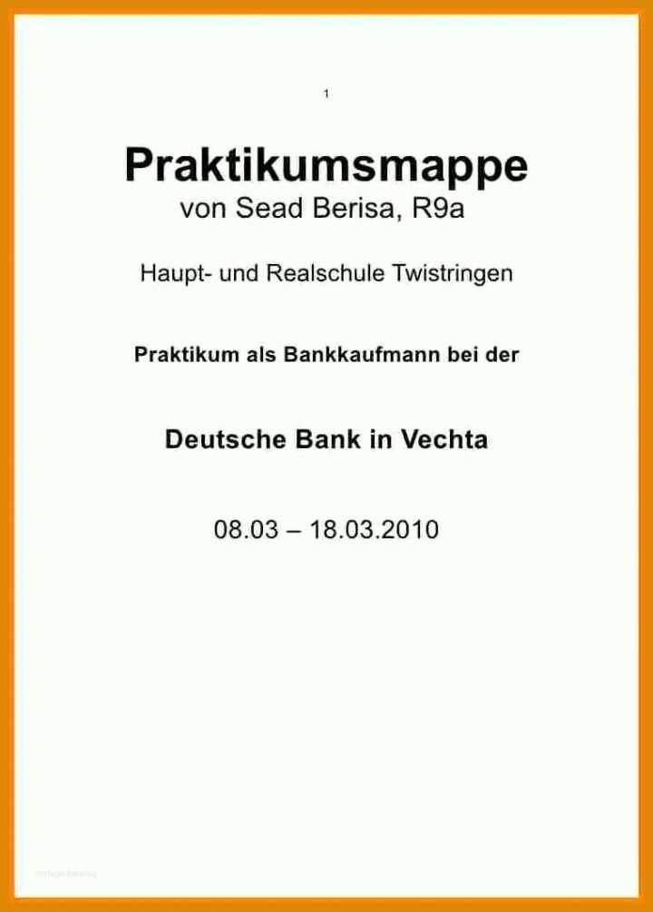 Faszinieren Praktikumsmappe Vorlage 762x1064