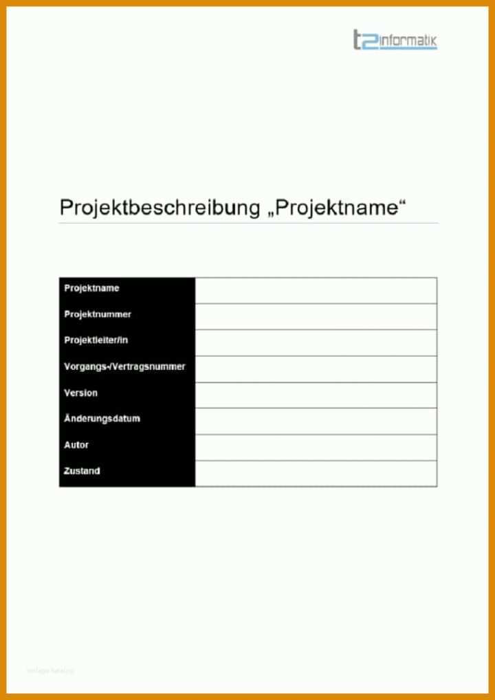 Toll Projektbeschreibung Vorlage Schule 760x1075