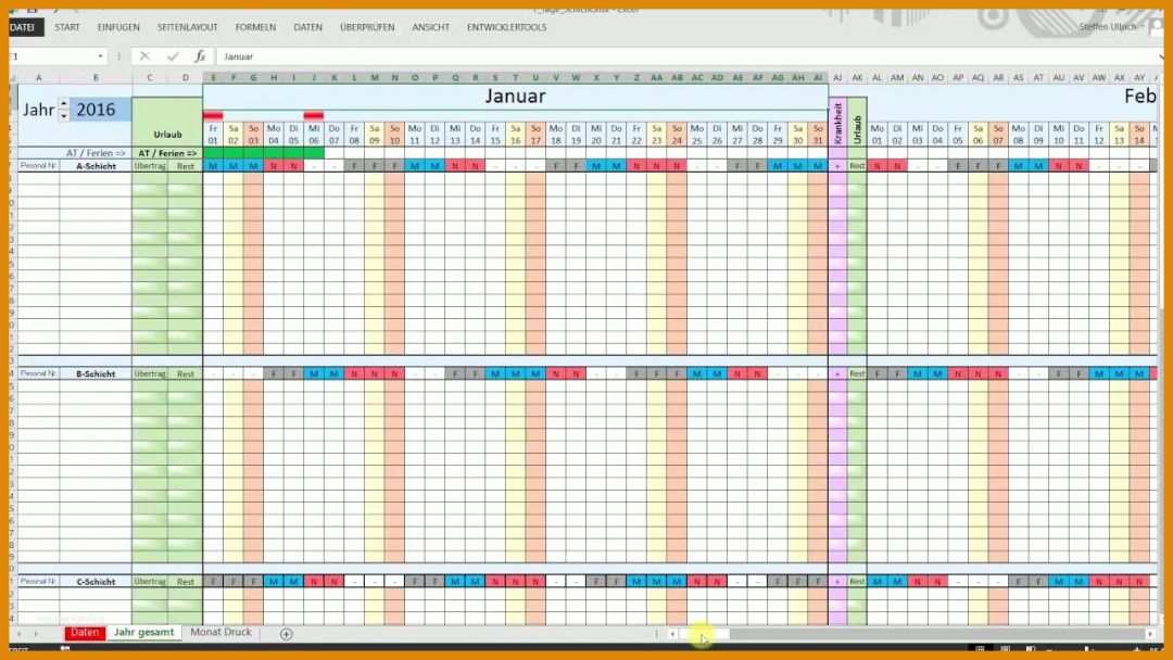 Erschwinglich Schichtplan Vorlage Kostenlos 1280x720