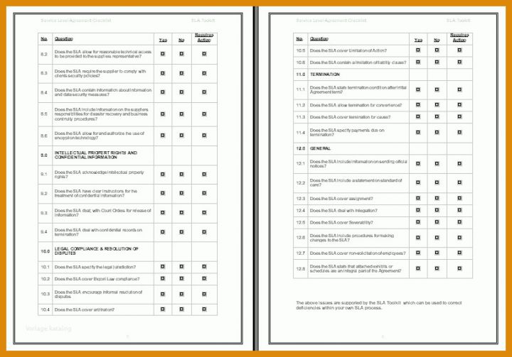 Phänomenal Sla Service Level Agreement Vorlage 814x569