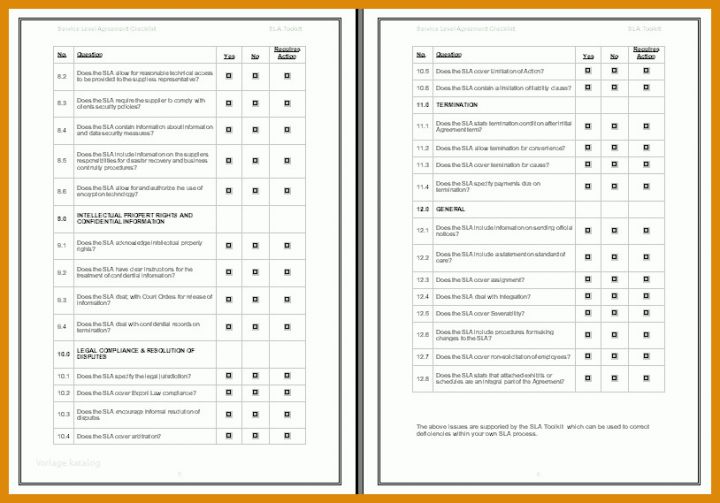 Phänomenal Sla Service Level Agreement Vorlage 814x569