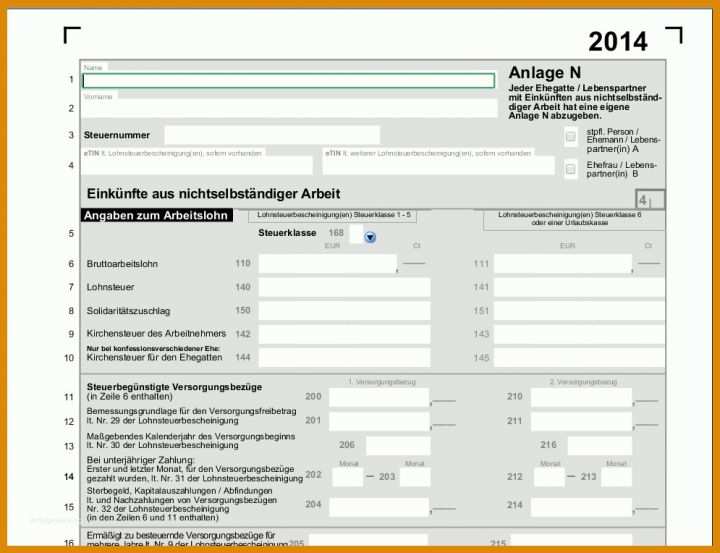 Erschwinglich Steuererklärung 2014 Vorlage 995x764
