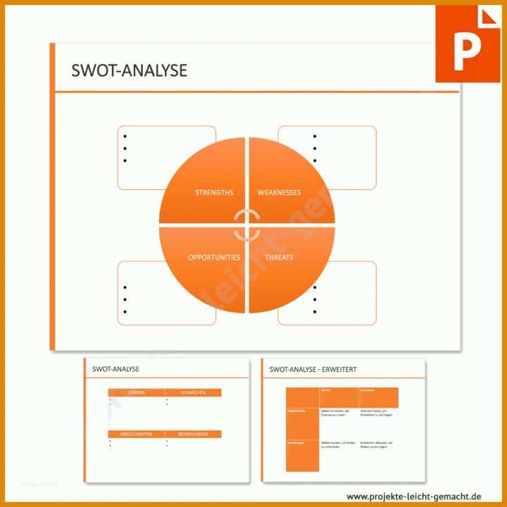 Neue Version Swot Analyse Vorlage Powerpoint 1000x1000