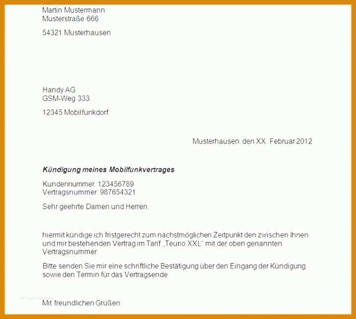 Schockieren Vodafone Kabel Deutschland Kündigung Umzug Vorlage 758x679