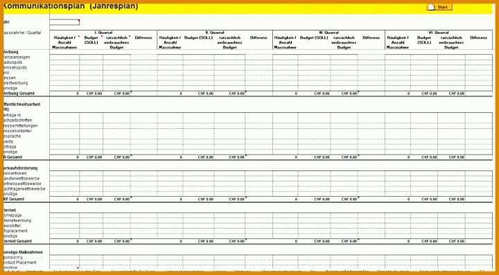 Modisch Vorlage Mediaplan 1332x734