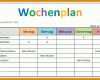 Moderne Wochenplan Vorlage Word 707x437