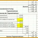 Überraschen Zählprotokoll Kasse Vorlage Excel 865x586