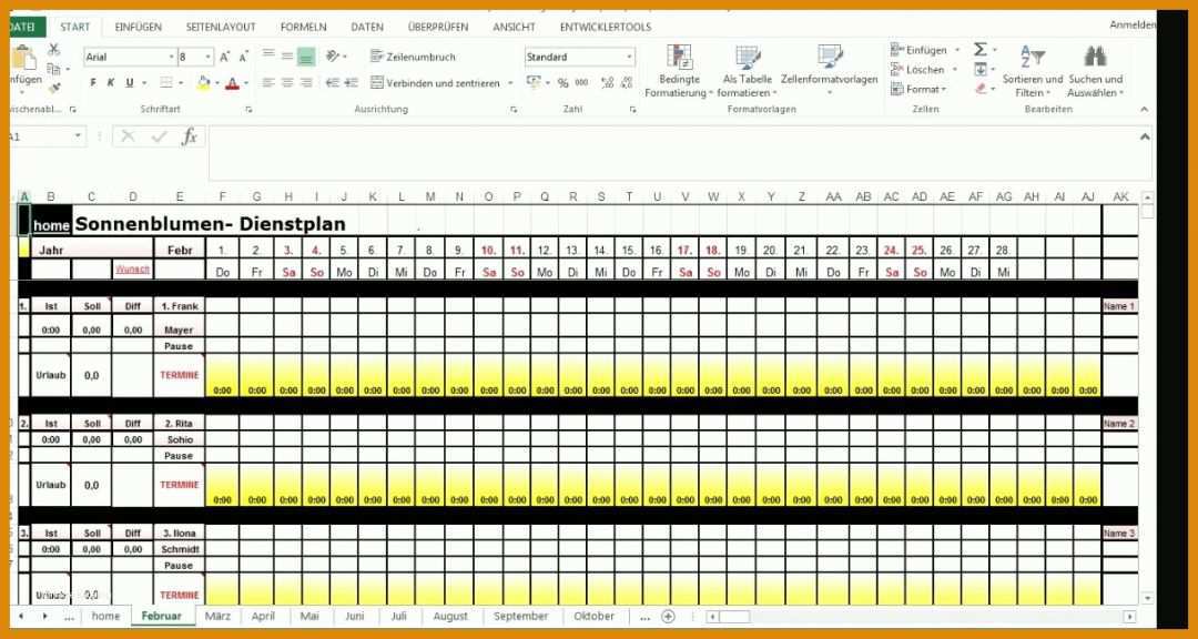 Faszinieren Dienstpläne Kita Vorlagen Kostenlos 1217x649