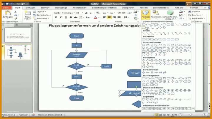 Original Excel Flussdiagramm Vorlage 1280x720