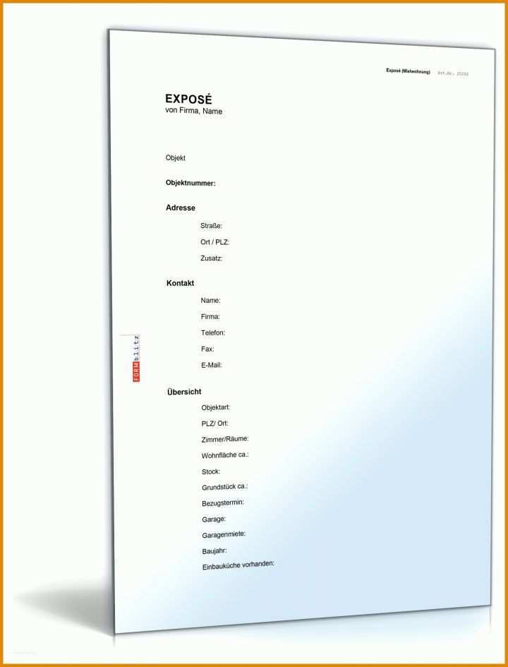 Einzahl Expose Grundstück Vorlage 1600x2100