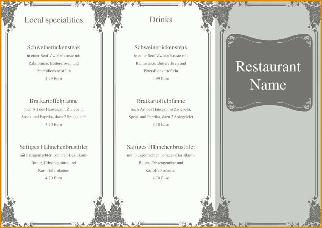 Unvergleichlich Getränkekarte Vorlage Zum Ausfüllen Kostenlos 2339x1654