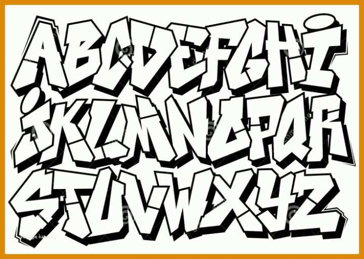 Wunderbar Graffiti Buchstaben Vorlagen 736x525