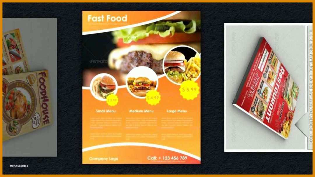 Bestbewertet Imbiss Flyer Vorlage 1280x720