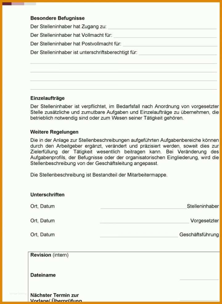Empfohlen Stellenbeschreibung Vorlage Word 960x1314