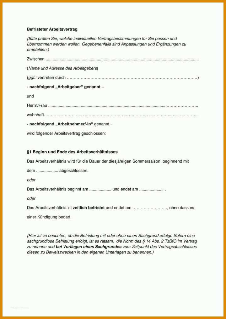 Erstaunlich Vertrag Vorlage Minijob 900x1272