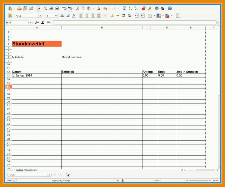 Überraschend Vorlage Stundennachweis Excel 1269x1054