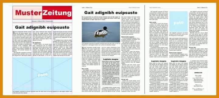 Fantastisch Vorlage Zeitung 800x360