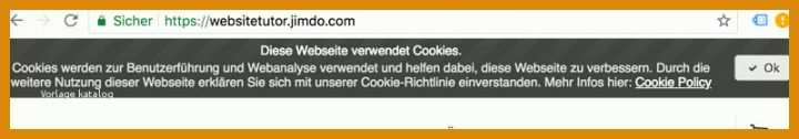 Faszinierend Cookie Hinweis Vorlage 800x140