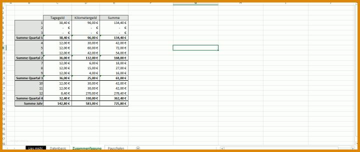 Am Beliebtesten Fahrtkosten Vorlage Excel 1440x610