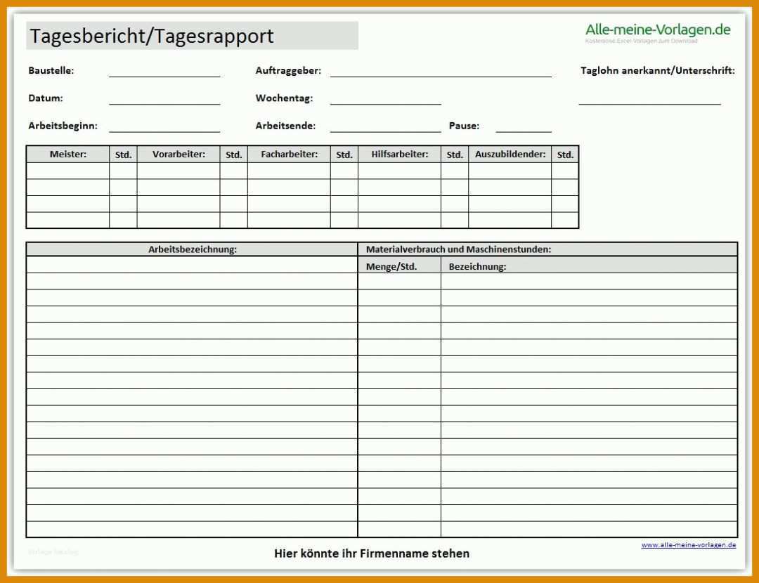 Kreativ Montagebericht Vorlage Kostenlos 1099x845