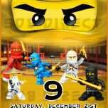 Limitierte Auflage Ninjago Einladungskarten Vorlage 1071x1500