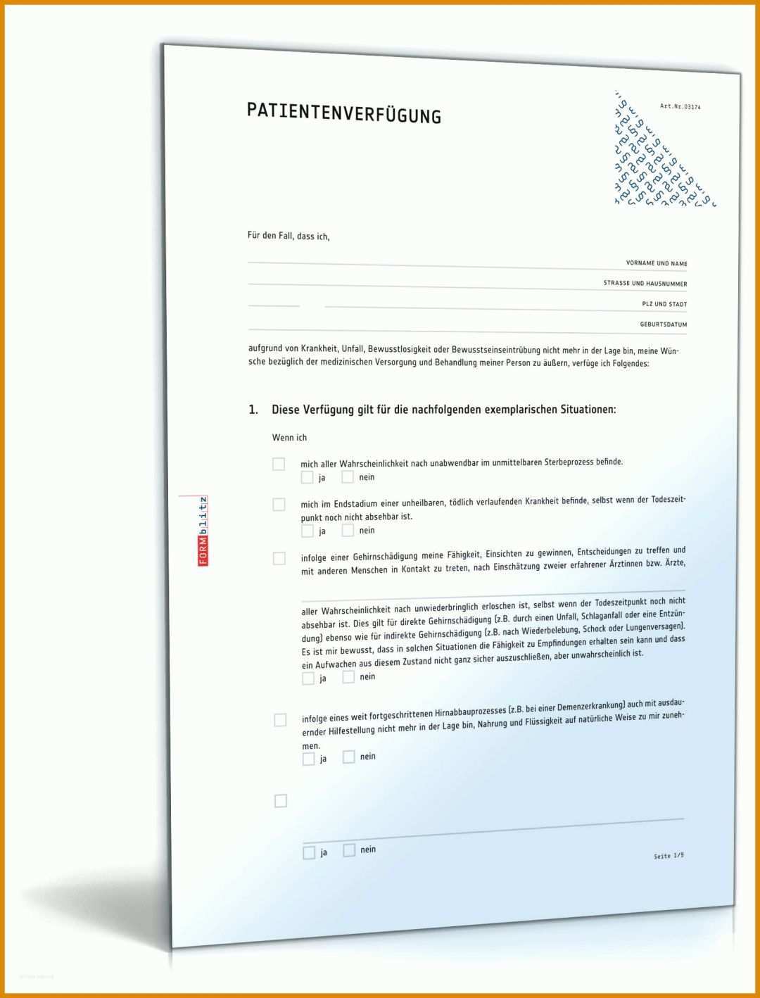 Einzahl Patientenverfügung Vorlage Pdf 1600x2100