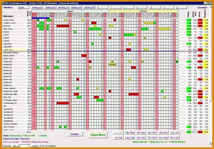 Hervorragend Urlaubsliste Vorlage 1236x866