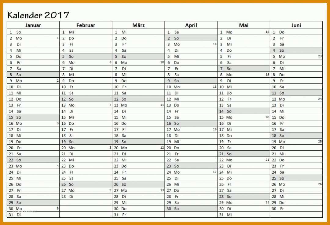 Schockieren Vorlage Kalender 2017 1085x739