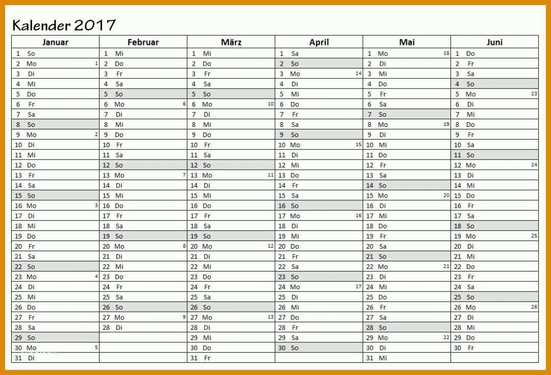 Schockieren Vorlage Kalender 2017 1085x739