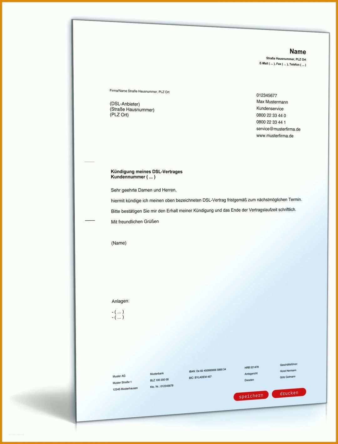 Am Beliebtesten 1&amp;1 Dsl Kündigung Vorlage Pdf 1600x2100