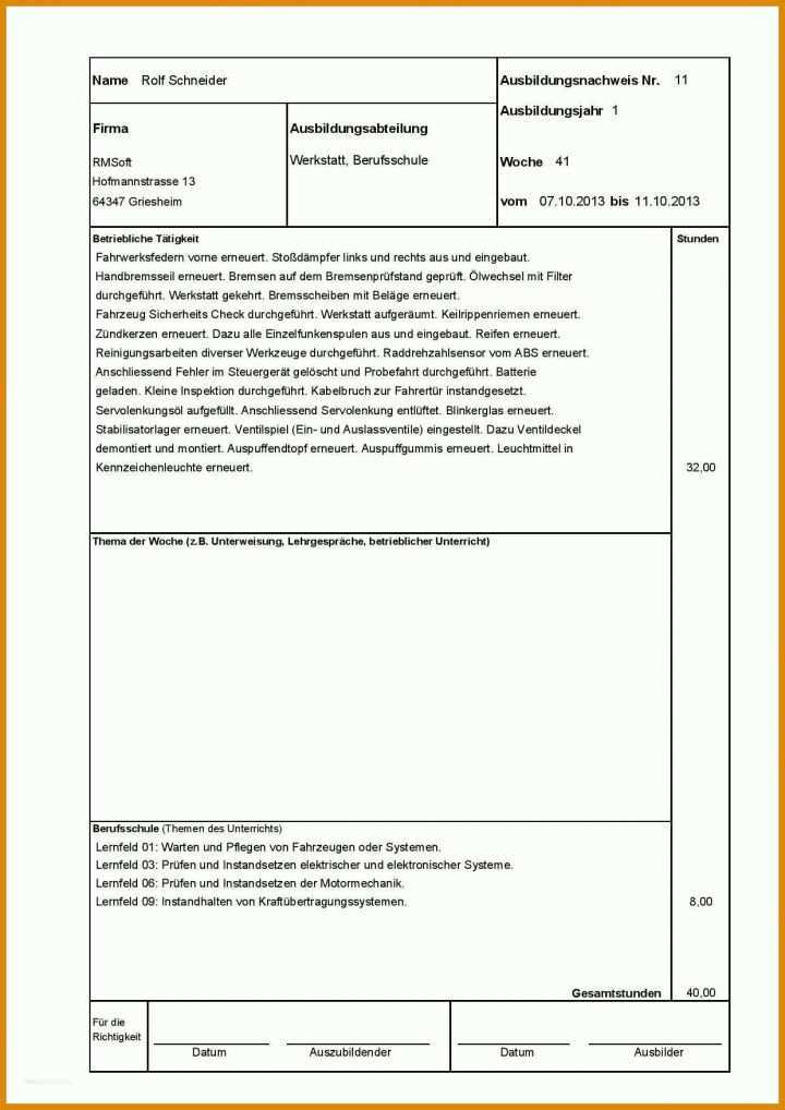 Perfekt Berichtsheft Vorlage Elektroniker Energie Und Gebäudetechnik 1240x1754