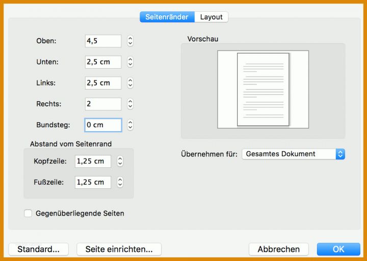 Neue Version Din 5008 Brief Vorlage Word 1000x712