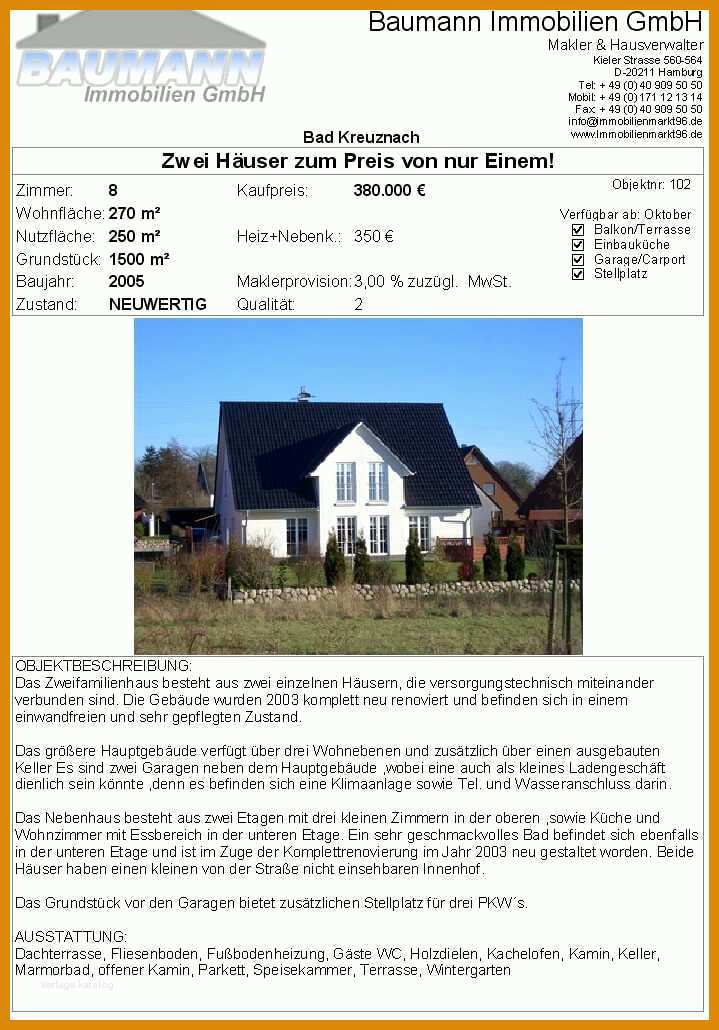 Unglaublich Expose Vorlage Immobilien 719x1030