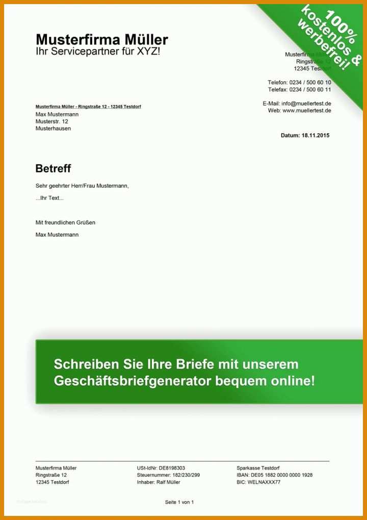 Am Beliebtesten Privater Geschäftsbrief Vorlage 899x1272