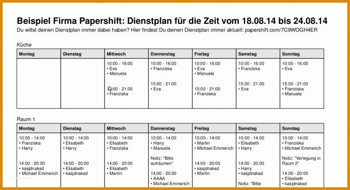 Bemerkenswert Vorlage Dienstplan Kostenlos 1294x702