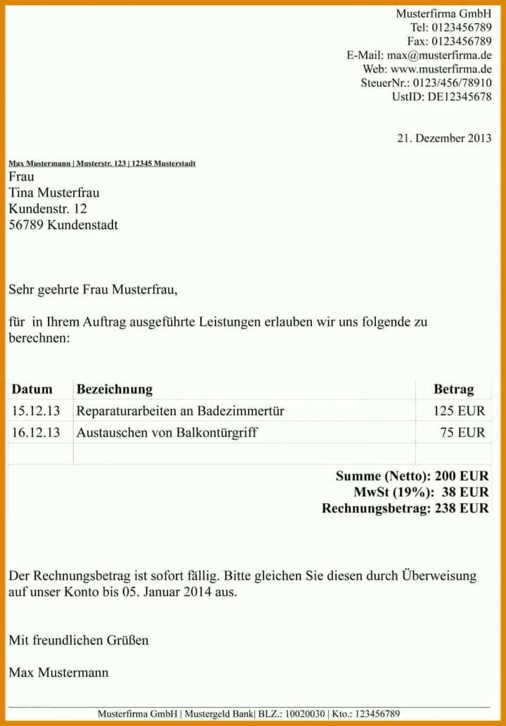 Außergewöhnlich Vorlage Rechnung Aufwandsentschädigung 1132x1624