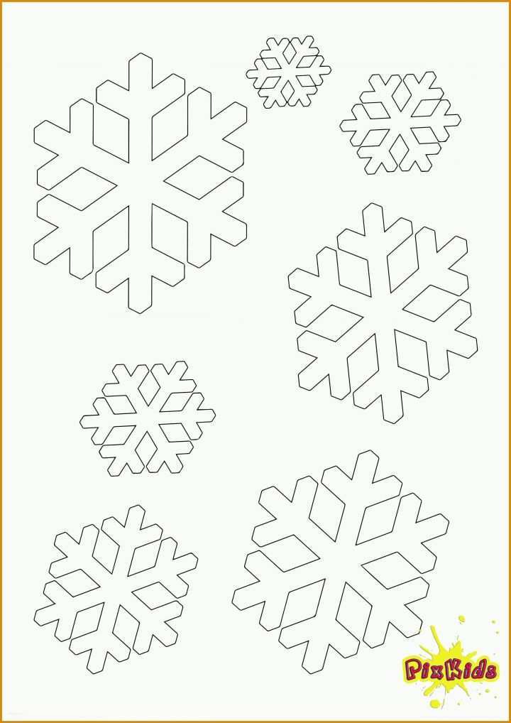 Kreativ Vorlage Schneeflocke 2480x3508