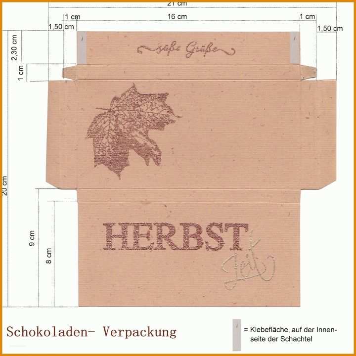 Überraschen Vorlage Schokoladenverpackung 1600x1600