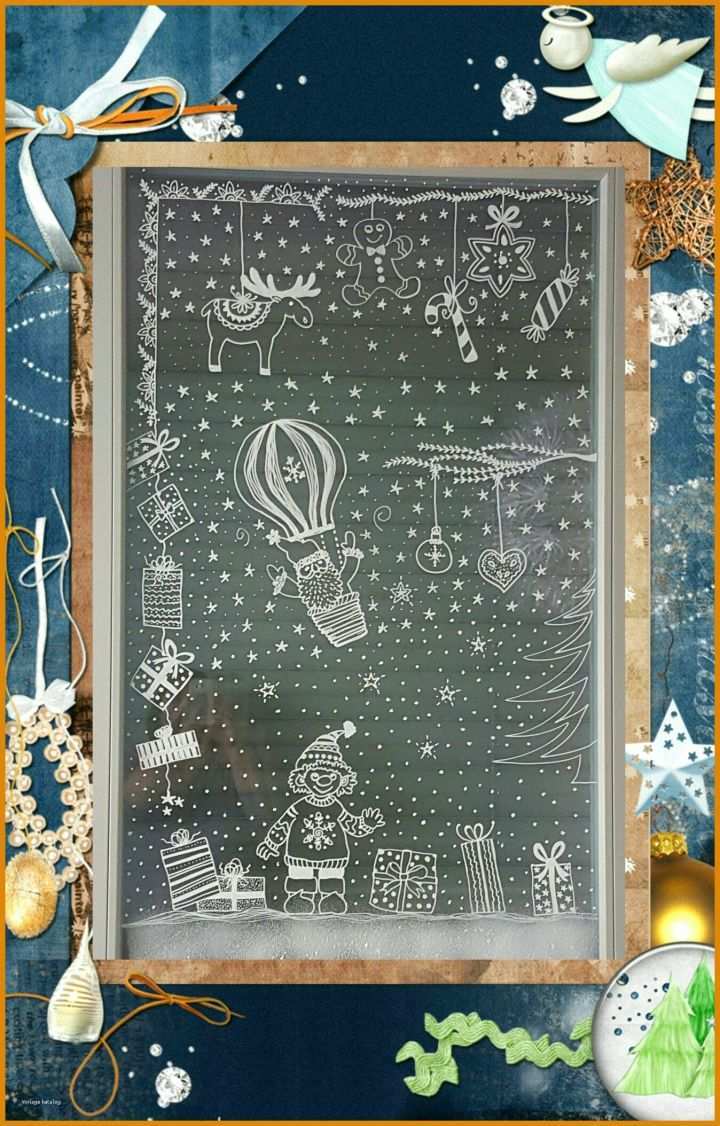 Sensationell Vorlagen Fensterbilder Kreidemarker 1348x2108