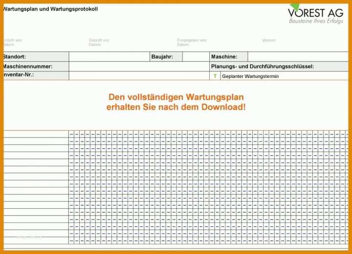 Ausnahmsweise Wartungsanweisung Vorlage 960x694