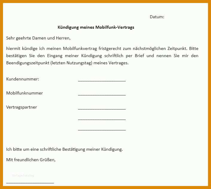Fabelhaft Wertgarantie Handy Kündigen Vorlage 705x632