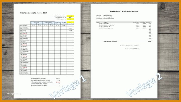 Bemerkenswert Arbeitszeiterfassung Excel Vorlage 2019 Kostenlos 995x560