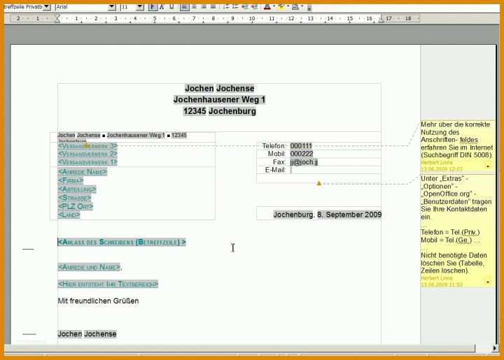 Briefkopf Vorlagen Kostenlos Open Office Briefkopf Vorlage Openoffice