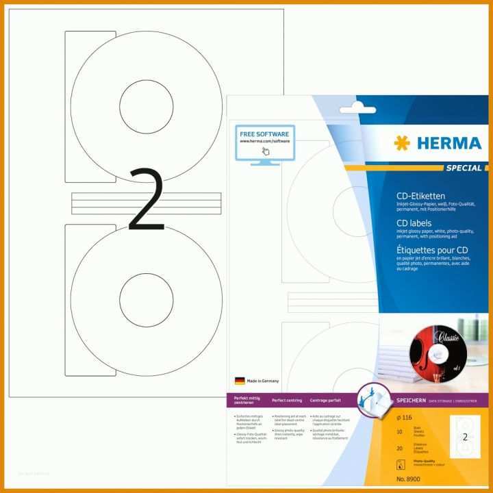 Limitierte Auflage Herma Cd Etiketten Vorlage 1135x1135