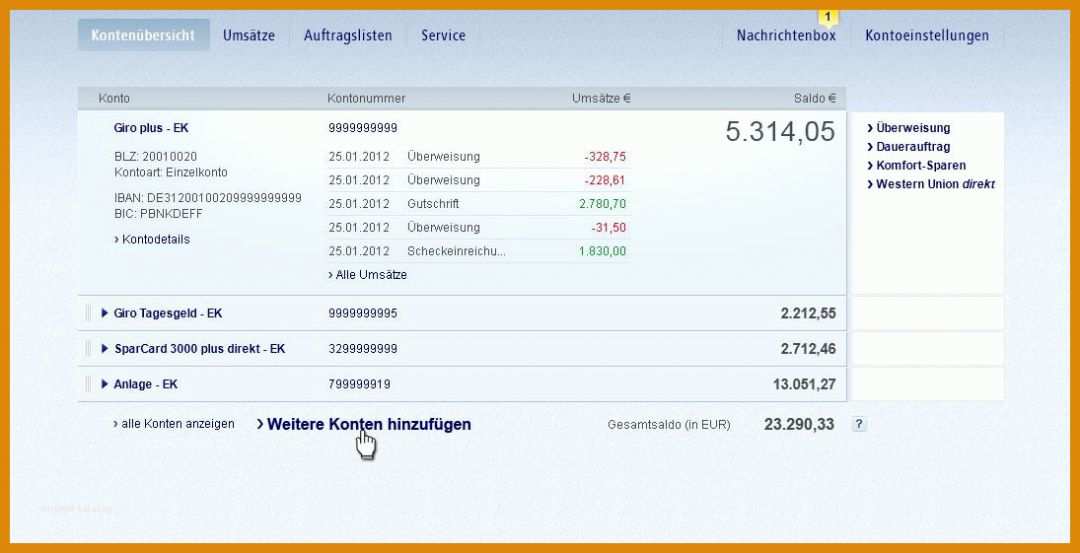 Unvergesslich Kündigungsschreiben Postbank Girokonto Vorlage 1095x561