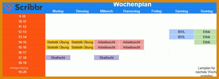 Staffelung Lernplan Erstellen Vorlage 884x321