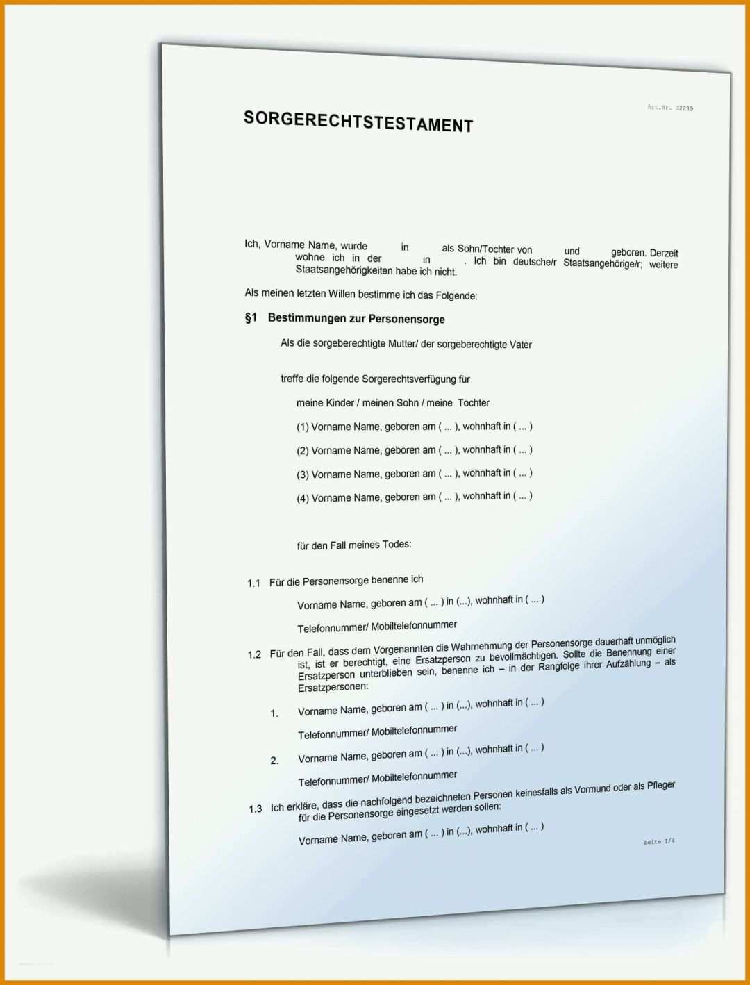 Rühren Testament Vorlage Alleinerbe Pdf 1600x2100