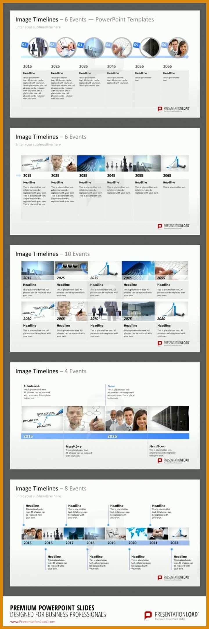 Erstaunlich Timeline Powerpoint Vorlage 736x2212